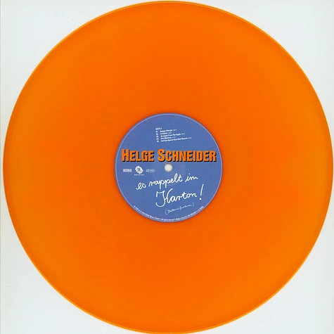 Helge Schneider - Es Rappelt Im Karton HHV Exclusive Orange Vinyl Edition