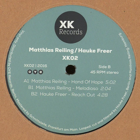 Matthias Reiling / Hauke Freer - XK02