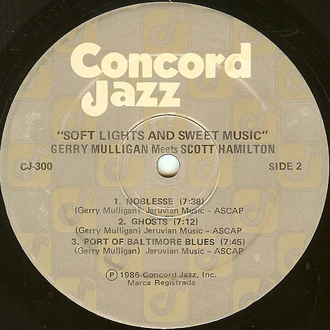 Gerry Mulligan meets Scott Hamilton - Soft Lights & Sweet Music