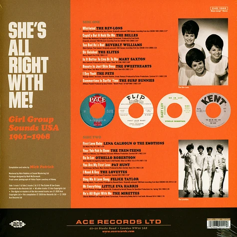 V.A. - She's All Right With Me - Girl Group Sounds USA 1961-1968