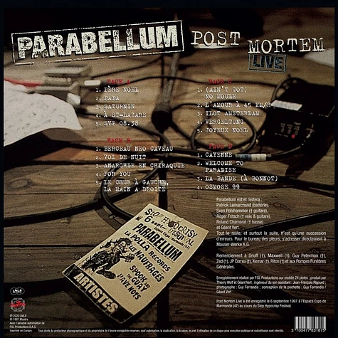 Parabellum - Post Mortem Live Record Store Day 2020 Edition