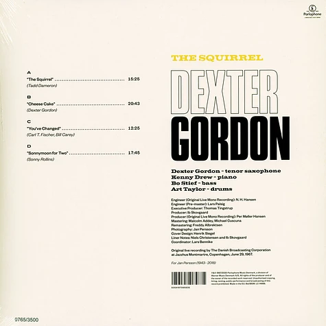 Dexter Gordon - The Squirrel Record Store Day 2020 Edition