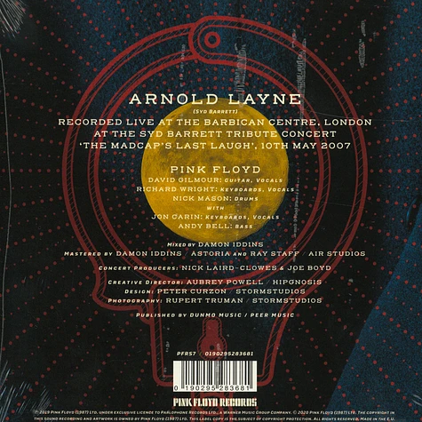 Pink Floyd - Arnold Layne Live At Syd Barrett Tribute, 2007 Record Store Day 2020 Edition