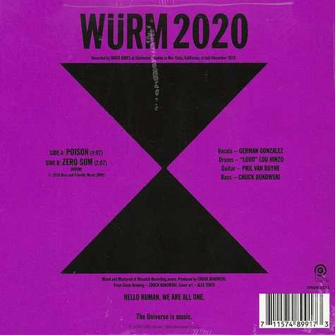 Würm - Poison / Zero Sum Record Store Day 2020 Edition