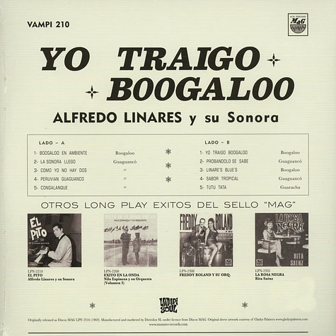 Alfredo Linares Y Su Sonora - Yo Traigo Boogaloo Record Store Day 2020 Edition