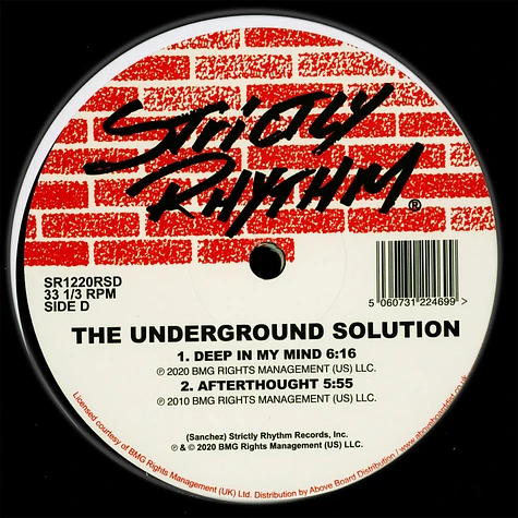 The Underground Solution - Luv Dancin' (30th Anniversary) Store Day 2020 Edition