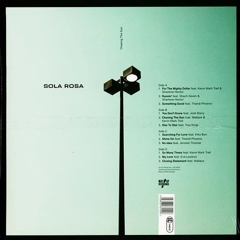 Sola Rosa - Chasing The Sun Black Vinyl Edition
