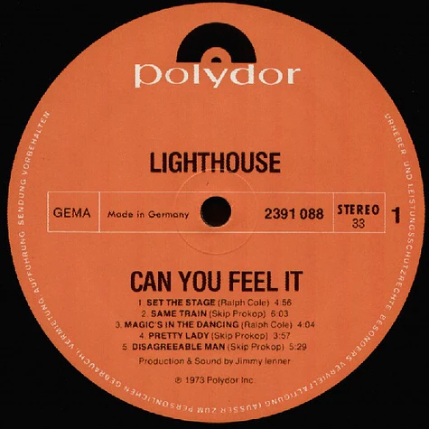 Lighthouse - Can You Feel It