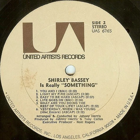 Shirley Bassey - Is Really "Something"