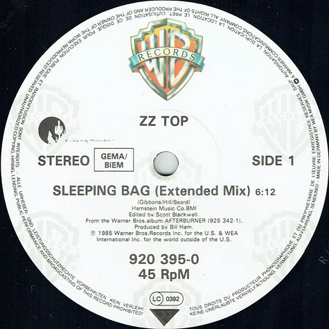 ZZ Top - Sleeping Bag