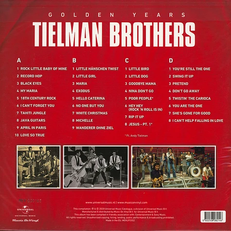 Tielman Brothers - Golden Years