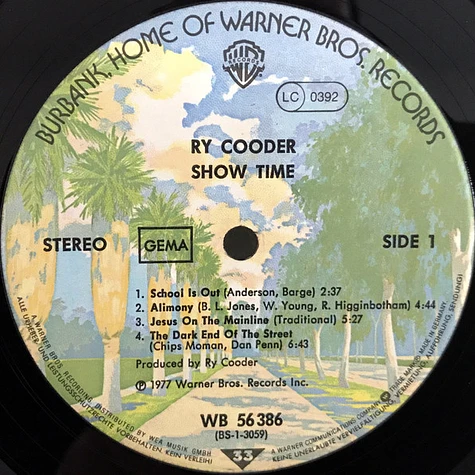 Ry Cooder - Show Time