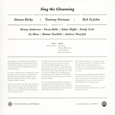 Simon Kirby, Tommy Perman & Rob St John - Sing The Gloaming