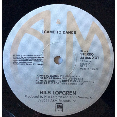 Nils Lofgren - I Came To Dance