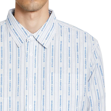 Stüssy - Jacquard Logo Stripe Shirt