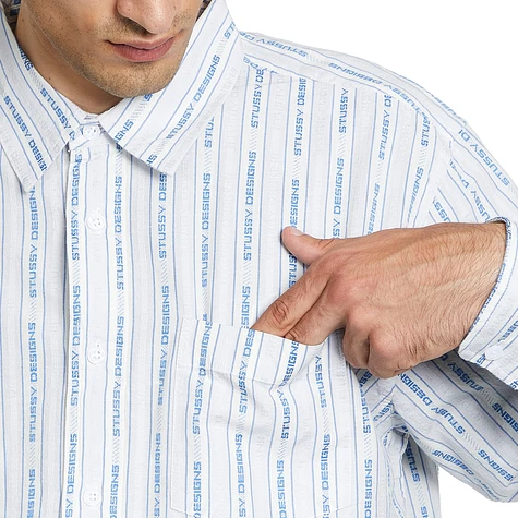 Stüssy - Jacquard Logo Stripe Shirt