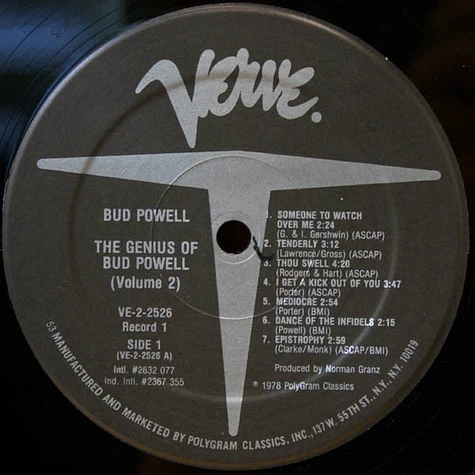 Bud Powell - The Genius Of Bud Powell (Volume 2)