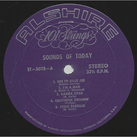 101 Strings - Sounds Of Today