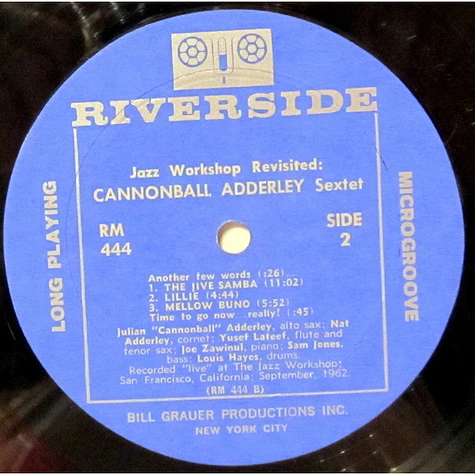 Cannonball Adderley Sextet - Jazz Workshop Revisited