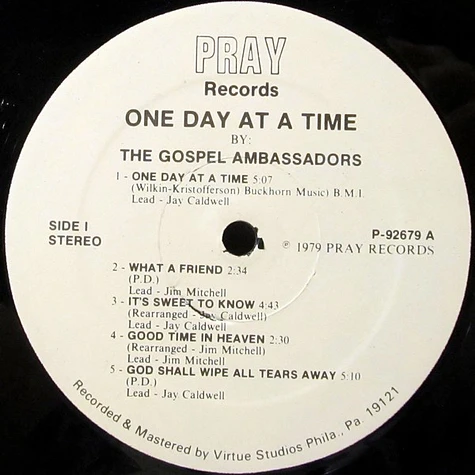 The Gospel Ambassadors - One Day At A Time