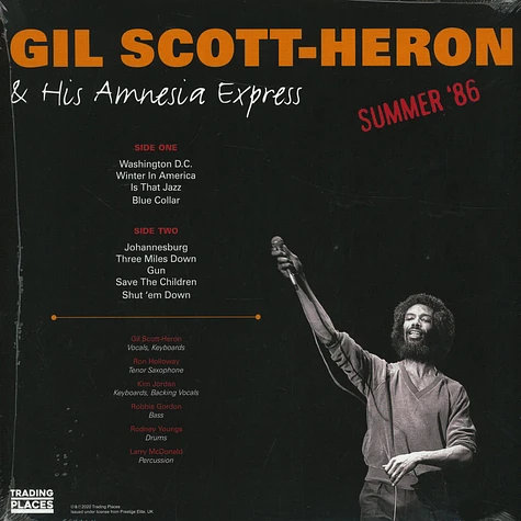 Gil Scott-Heron& His Amnesia Express - Summer '86 Record Store Day 2020 Edition