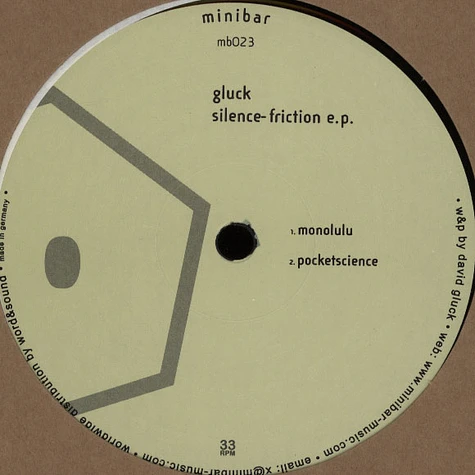 David Gluck - Silence Friction E.P.