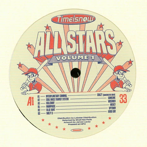 V.A. - Time Is Now Allstars Volume 1 Black Vinyl Edition