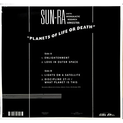 The Sun Ra Arkestra - Planets Of Life Or Death: Amiens '73