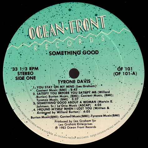 Tyrone Davis - Something Good