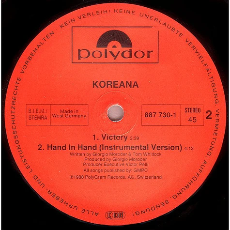 Koreana - Hand In Hand