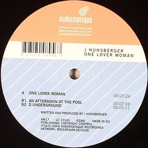 Jay Hunsberger - One Lover Woman