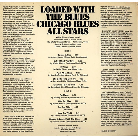 Chicago Blues All Stars - Loaded With The Blues