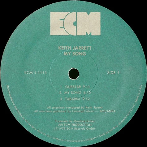 Keith Jarrett / Jan Garbarek / Palle Danielsson / Jon Christensen - My Song