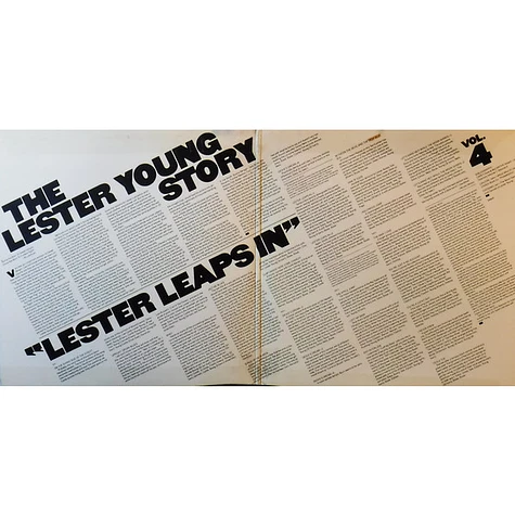 Lester Young - The Lester Young Story Vol 4 "Lester Leaps In"