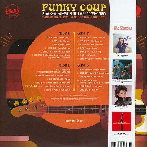 V.A. - Funky Coup: Korean Soul, Funk & Rare Groove Nuggets 1973-1980, Vol. 1 Black Vinyl Edition