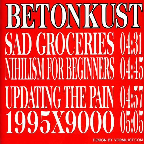 Betonkust - Bar Records 06