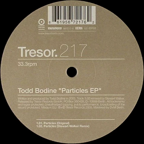 Todd Bodine - Particles EP
