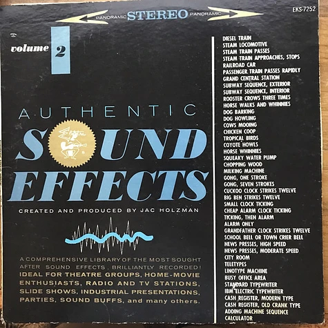 Jac Holzman - Authentic Sound Effects Volume 2