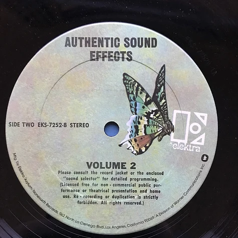 Jac Holzman - Authentic Sound Effects Volume 2
