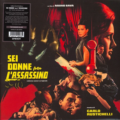 Carlo Rustichelli - OST Sei Donne Per L Assassino Blood And Black Vinyl Edition