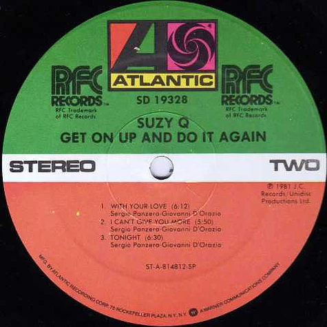 Suzy Q - Get On Up And Do It Again