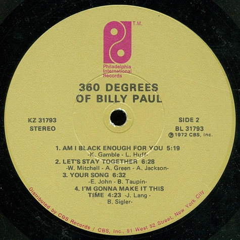 Billy Paul - 360 Degrees Of Billy Paul