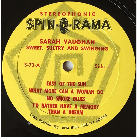 Sarah Vaughan - Sweet, Sultry And Swinging