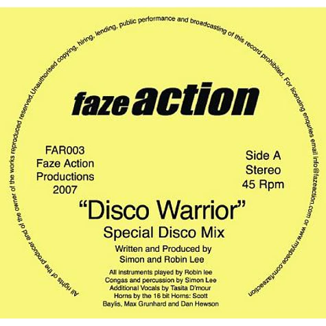 Faze Action - Disco Warrior