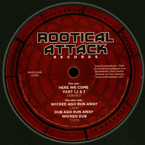 Dubshot / Lasai, Tozer - Here We Come Part 1, 2 & 3 / Wicked Ago Run Away, Dub, Wicked Dub