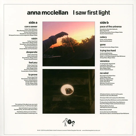 Anna McClellan - I Saw First Light Pink Vinyl Edition