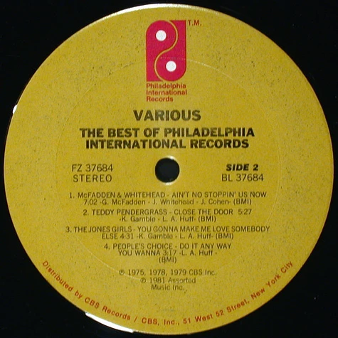 V.A. - The Best Of Philadelphia International Records