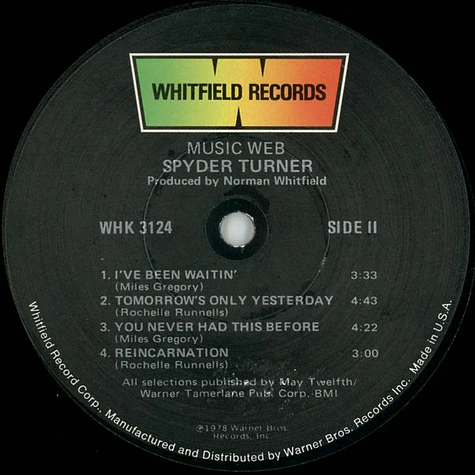 Spyder Turner - Music Web