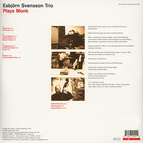 E.S.T. - Esbjörn Svensson Trio - Plays Monk