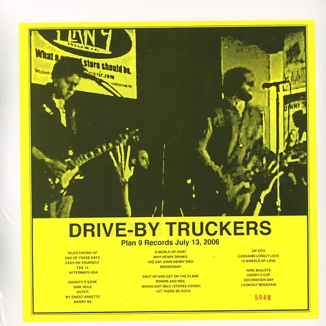 Drive-By Truckers - Plan 9 Records July 13, 2006 Black Friday Record Store Day 2020 Edition